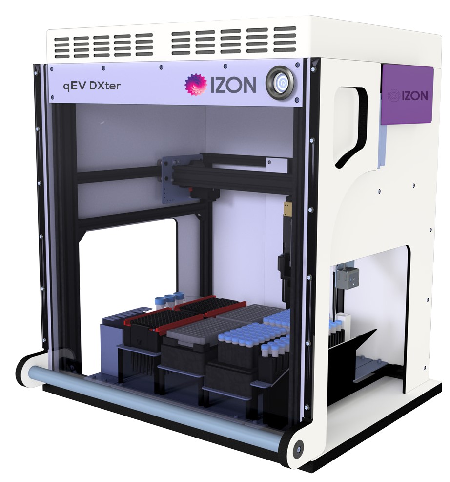高通量外泌體自動機械人尺寸排阻色譜純化系統<i>qEV Dxter</i>